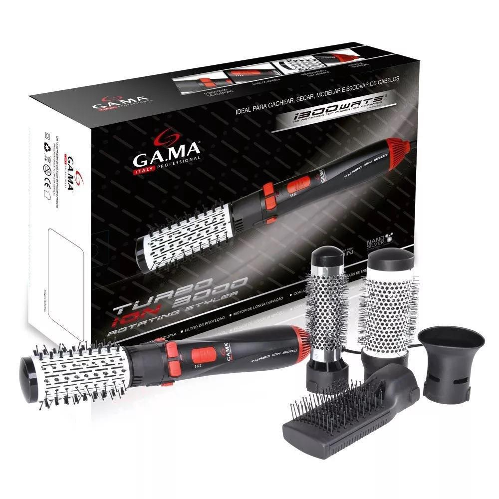 escova-modeladora-gama-turbo-ion-rotativa-220v