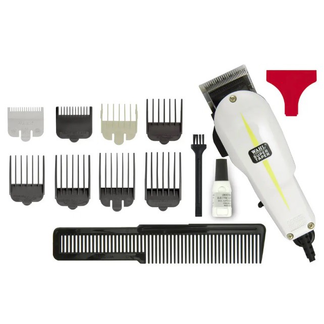 Máquina De Corte Wahl Super Taper 220V + Brinde Premium Cutting C/3Pentes maquina-de-corte-wahl-super-taper-220v-brinde-premium-cutting-c-3pentes